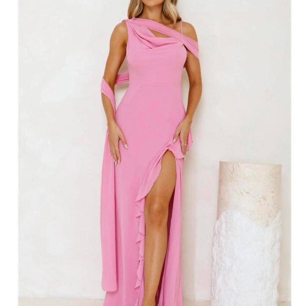 Hello molly  She's Prestigious pink maxi dress